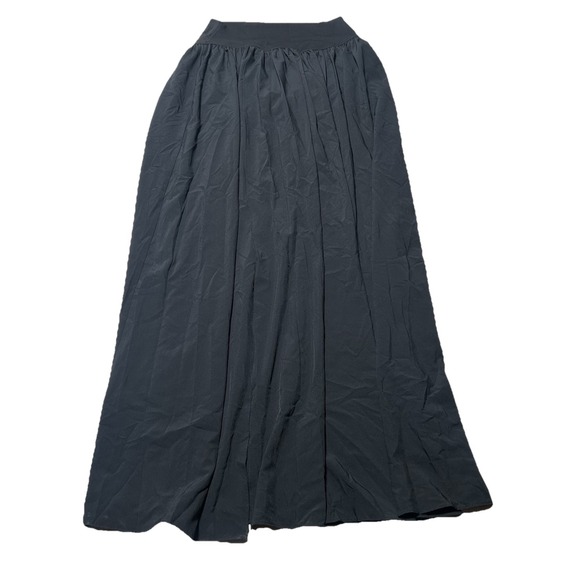 HALARA Dresses & Skirts - Halara Womens Maxi Skirt Sz Small Black‎ High Slit Built In Briefs Pull On